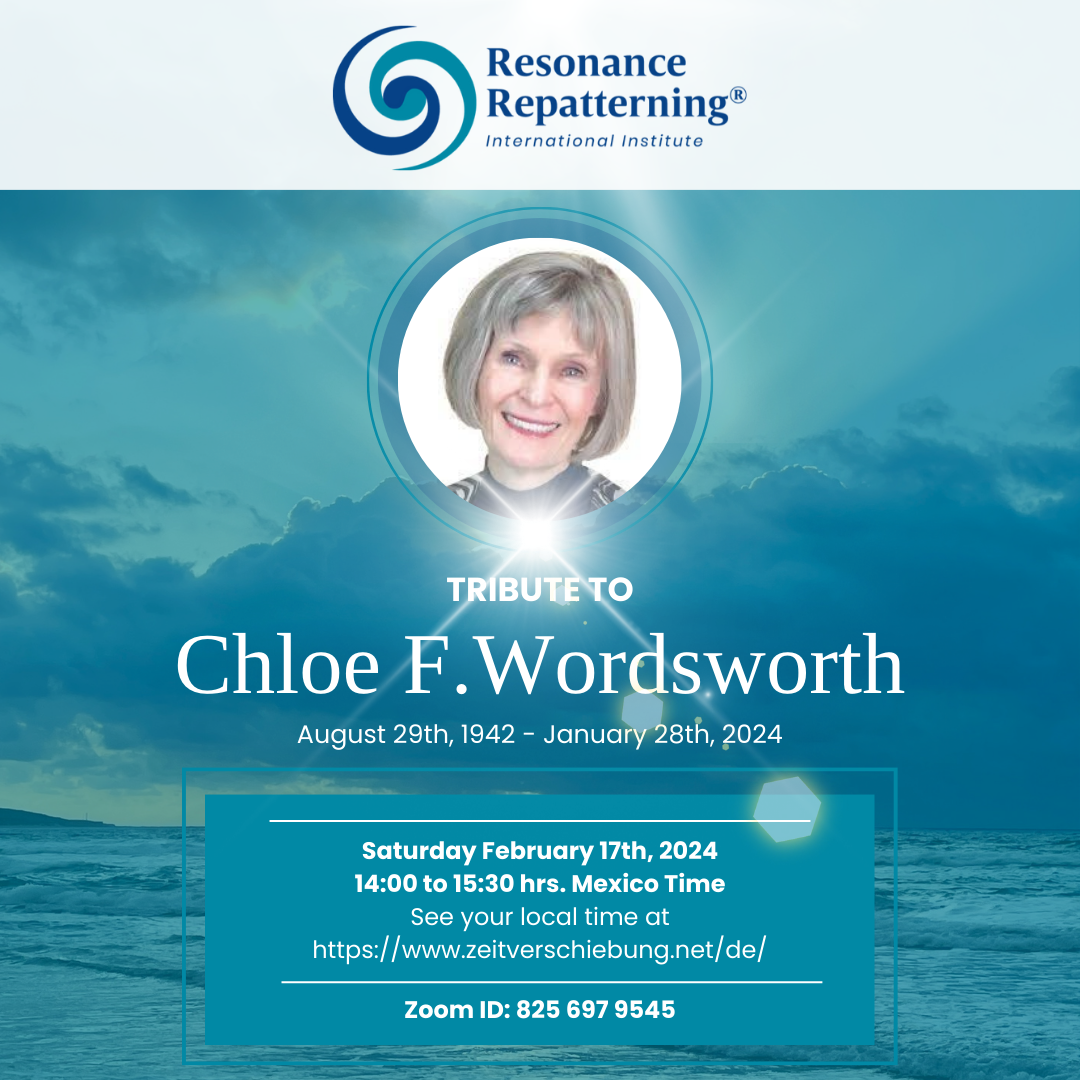 Tribute to Chloe F Wordsworth - 29 August 1942 - 28 January 2024. Saturday 17 February 2024 at 14:00 Mexico time. 