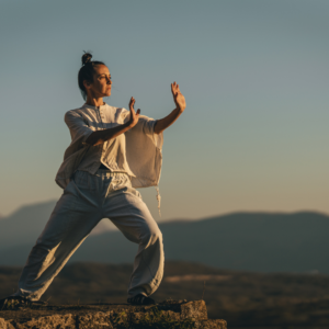 Lady in QiGong pose